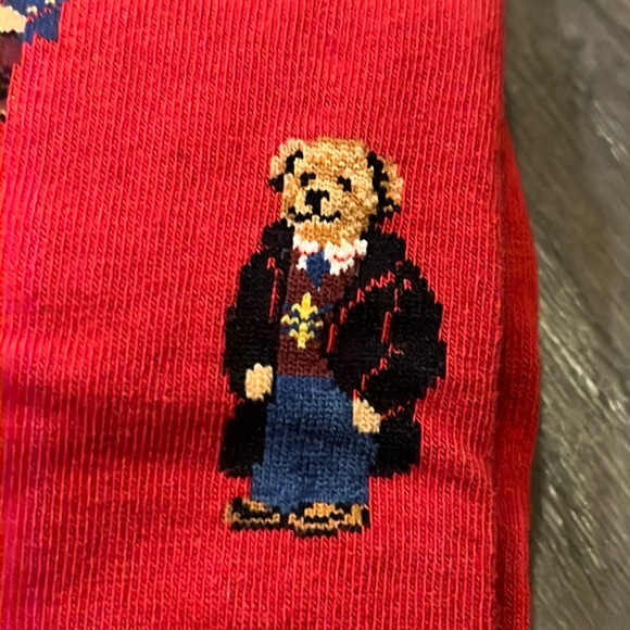 Polo Ralph Lauren Martini Preppy Bear Casual Socks new Mens Shoe Size 6-12.5 - Picture 4 of 9